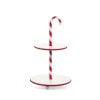 Candy Cane 2 Tiered Stand 45Cm Candy Cane 2 Tiered Stand 45Cm