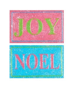 Glittered Holiday Sign 40Cm