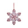 Peppermint Snowflake Orn 40Cm