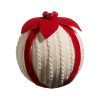 White Knit Ornament 13Cm