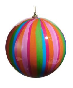 Stripe Ball Ornament 15Cm