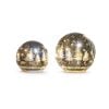 Silver Lighted Orb 15Cm