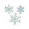 White Iridescent Snowflake Orn White Iridescent Snowflake Orn