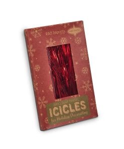 Boxed Red Tinsel Strands 45Cm