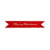 Red Merry Christmas Banner 90Cm