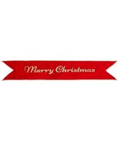 Red Merry Christmas Banner 90Cm