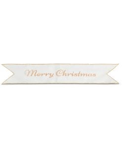 Ivory Merry Christmas Banner 90Cm