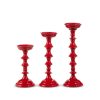 Glossy Red Candle Holders 35Cm