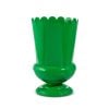 Green Scalloped Urn 25Cm