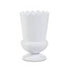 Scalloped White Urn 25Cm