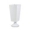Scalloped White Urn 40Cm