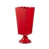Scalloped Red Urn 40Cm
