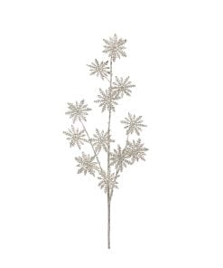 Glittered Snowflake Spray 75Cm