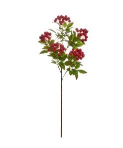 Mini Cluster Red Berry Spray 85Cm