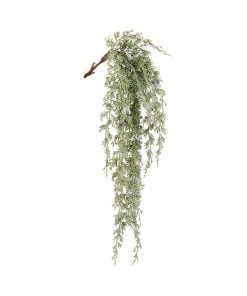 Hanging Flocked Cedar Branch 75Cm