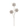 Gold Pearl Gem Snowflake Spray