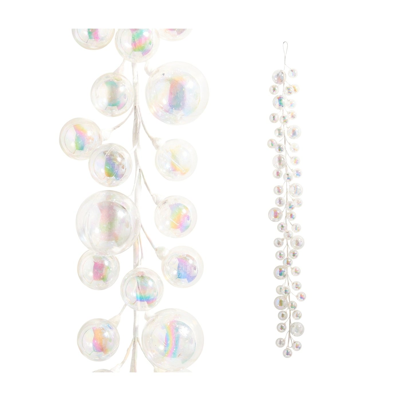 Iridescent Ball Garland 10Cm Iridescent Ball Garland 10Cm