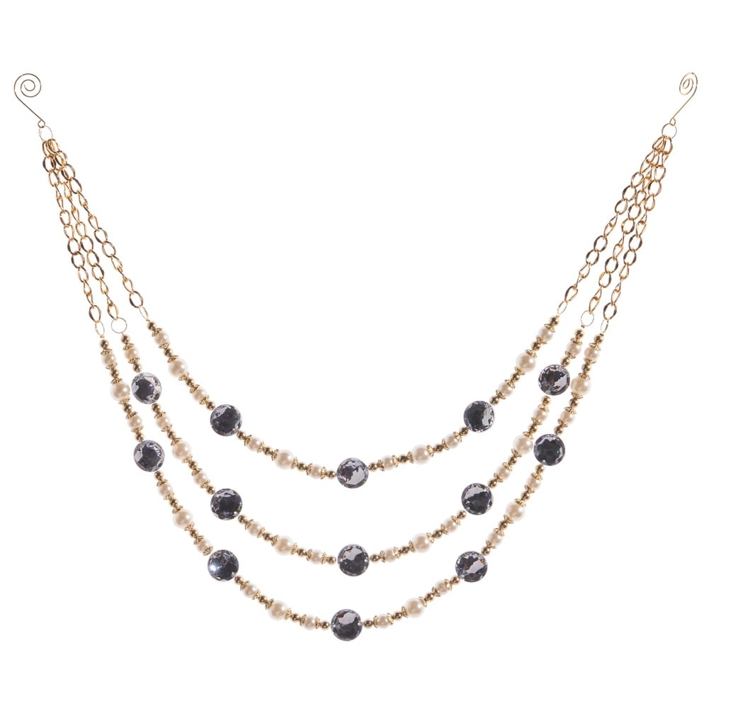 Pearl Crystal Swag Garland 75Cm Pearl Crystal Swag Garland 75Cm