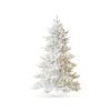 Silver Tinsel Lighted Tree