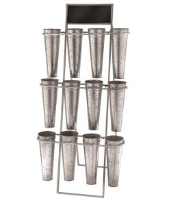 Metal 3 Tier Flower Rackx12 W Board 29X61Inch