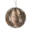 6Inch Frosted Natural Ball Ornament