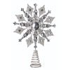 14.5" Gltr Metal/Jewel Snowflake Tree Topper