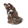 12" Sitting Fur Fox W/Leather Bow & Bell 12" Sitting Fur Fox W/Leather Bow & Bell