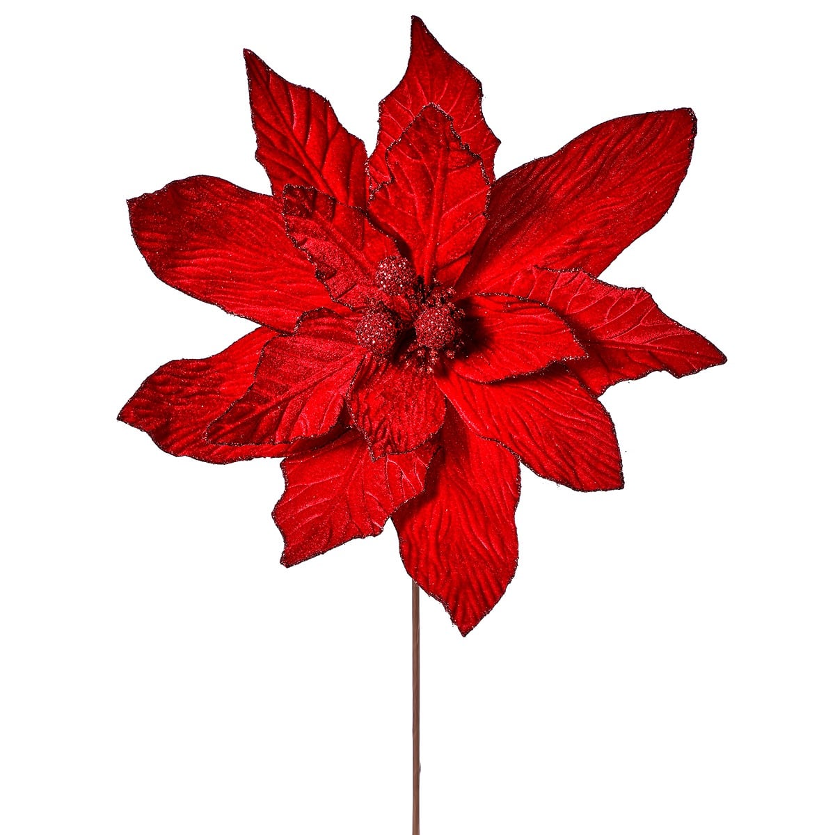 19D X 30T Display Poinsettia Stem Red 19D X 30T Display Poinsettia Stem Red
