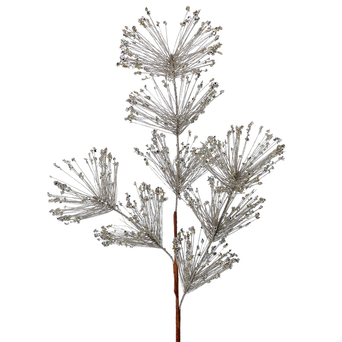 30" Sequin Tip Glitter Pine Spray 30" Sequin Tip Glitter Pine Spray