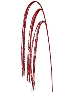 45" Sequin Beaded Rain Spray Red