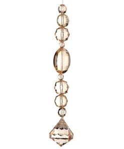 7" Acrylic Crystal Jewel Drop Ornament Cham
