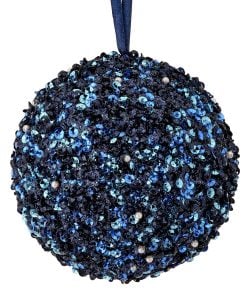 5" Sequin/Bead/Glitter Ball Ornament