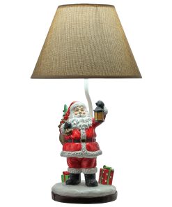 19Inch Resin Cheerful Santa Lamp