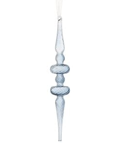 9.5" Glass Opaque Finial Ornament