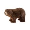 12" Stuffed Standing Feaux Fur Brown Bear