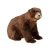 20" Stuffed Sitting Feaux Fur Brown Bear