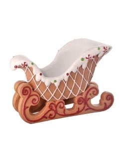 16Inch Resin Gingerbread Sleigh