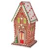 25" Led Bty/Tmr Clayhdough Gingerbread House