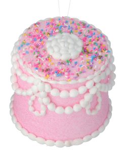 5" Pastel Candy Decorated Cake Ornament Pkm