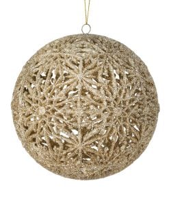 150Mm Snowflake Hollow Ball Ornament