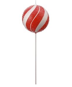 17" Vp Peppermint Lollipop W/Stick Rdwh