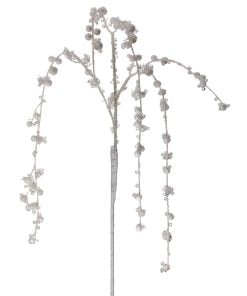 37" Wp Glitter Iced Berry Hanging Spray