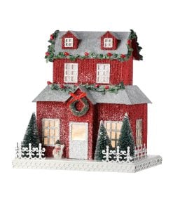 10.5" Led/Bty Tmr Christmas In The City Home