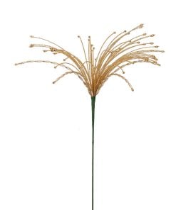 18" Heavy Beaded Starburst Spray Gld