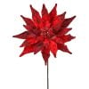 30" Gliiter W/Jewel Display Poinsettia Stem