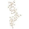 48Inch Metal Jewel Garland Gld