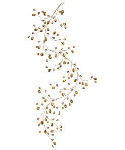 48Inch Metal Jewel Garland Gld