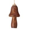 4.5" Mango Wood Mushroom Ornament Nabr