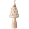 4.5" Mango Wood Mushroom Ornament Wewd