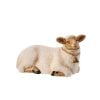 17" Mgo W/Faux Fur Metal Bell Sitting Sheep